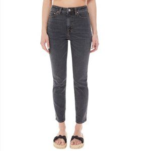 BDG Urban Outfitters Womens Jeans Girlfriend High Rise Washed Black Gray